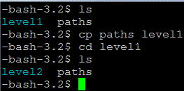 mv, cp example