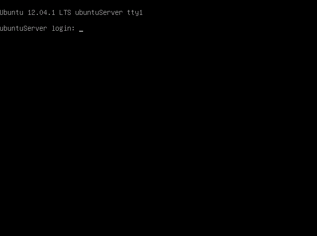 User Name Screen