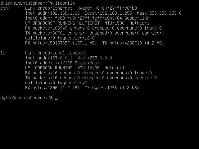 IP config Screen