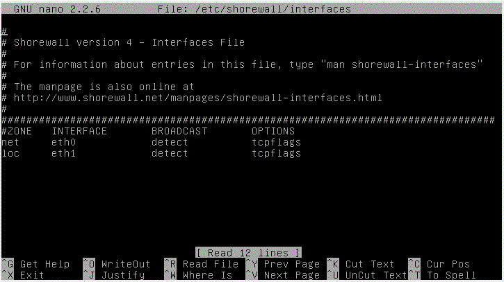 Edit Interfaces file