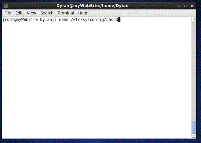 Open DHCPD file