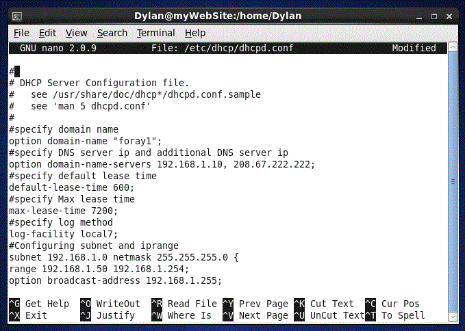 Edit config File