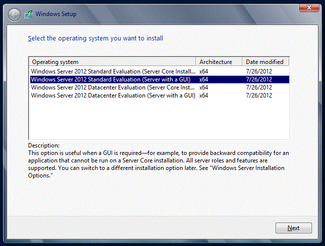 Install windows