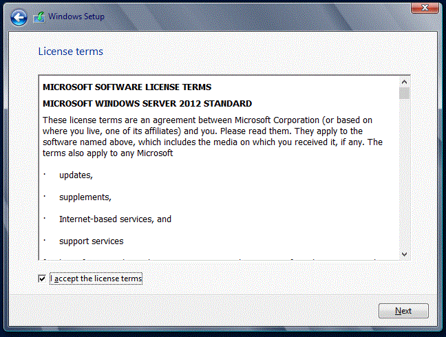 Install windows